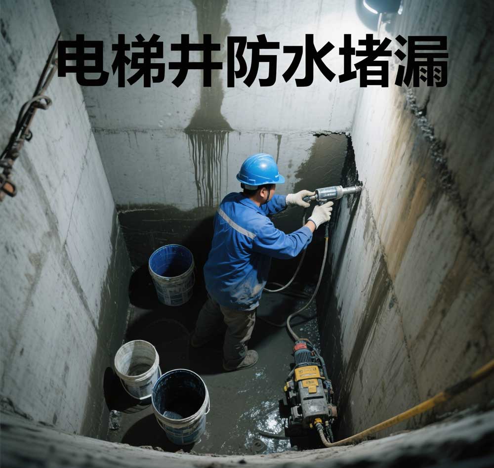 电梯井防水堵漏，西湖区专业电梯井漏水维修公司